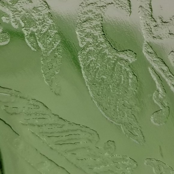 Glowing Fruit/Dessert Bowl Madrid Green Depression Glass by Federal Glass 1932 - Picture 12 of 12